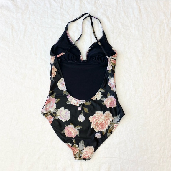 Simons Floral One Piece Bathing Suit - Picture 8 of 11
